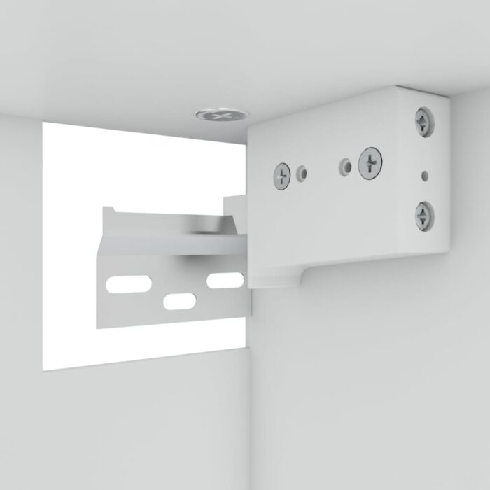 Armoire en verre suspendue Sonoma gris Bois d'ingénierie – Image 6