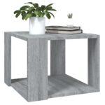 Table basse Sonoma gris 40x40x30 cm Bois d'ingénierie – Image 2