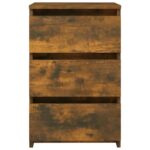 Tables de chevet 2pcs Chêne fumé 40x35x62,5cm Bois d'ingénierie – Image 2