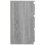 Table de chevet Sonoma gris 40x35x62,5 cm Bois d'ingénierie – Image 2