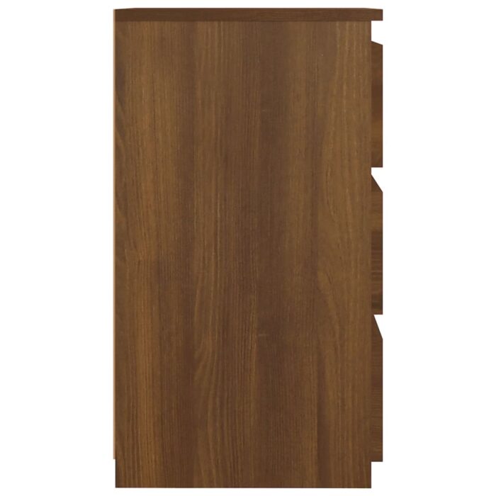 Table de chevet Chêne marron 40x35x62,5 cm Bois d'ingénierie – Image 2