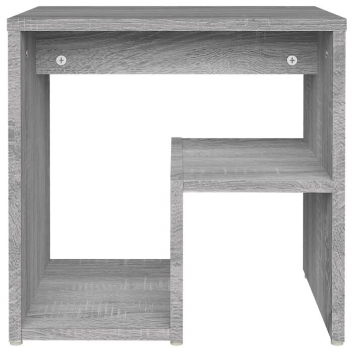 Tables de chevet 2 pcs Sonoma gris 40x30x40 cm Bois ingénierie – Image 2