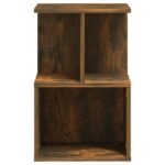Table de chevet Chêne fumé 35x35x55 cm Bois d'ingénierie – Image 3