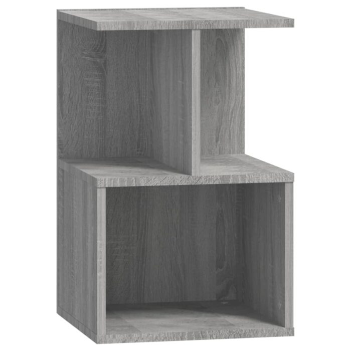 Tables de chevet 2 pcs Sonoma gris 35x35x55 cm Bois ingénierie – Image 3
