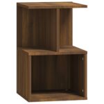 Tables de chevet 2pcs Chêne marron 35x35x55cm Bois d'ingénierie – Image 3