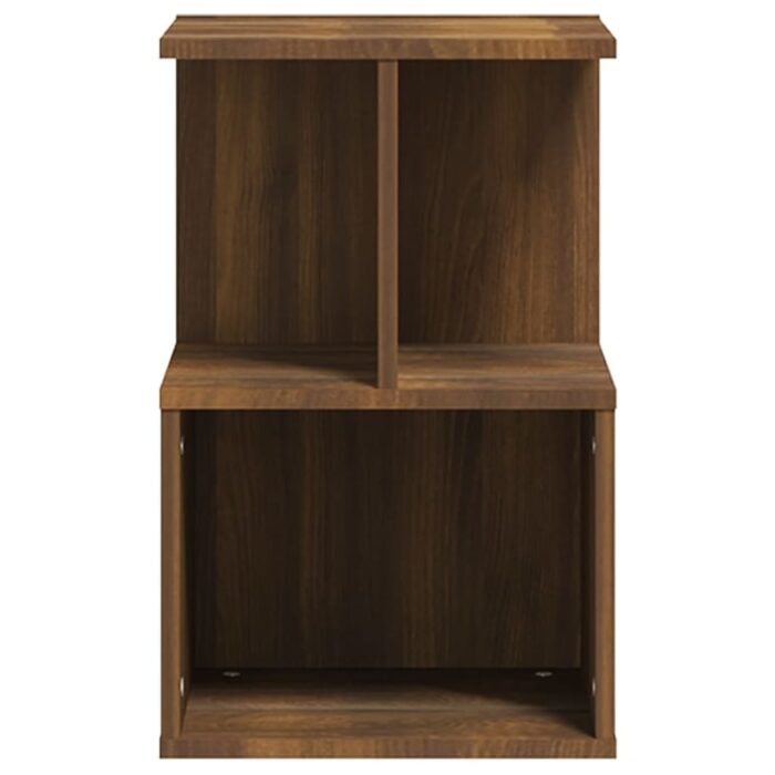 Tables de chevet 2pcs Chêne marron 35x35x55cm Bois d'ingénierie – Image 4