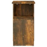 Table d'appoint Chêne fumé 36x30x56 cm Bois d'ingénierie – Image 2