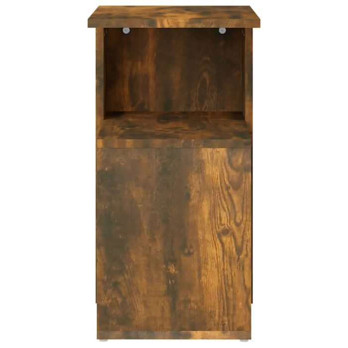 Table d'appoint Chêne fumé 36x30x56 cm Bois d'ingénierie – Image 2