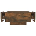 Table basse Chêne fumé 90x60x31 cm Bois d'ingénierie – Image 3
