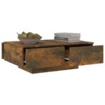 Table basse Chêne fumé 90x60x31 cm Bois d'ingénierie – Image 6
