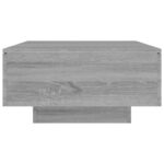 Table basse Sonoma gris 90x60x31 cm Bois d'ingénierie – Image 4