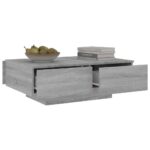 Table basse Sonoma gris 90x60x31 cm Bois d'ingénierie – Image 6