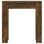 Table à manger chêne fumé 140x74,5x76 cm bois d'ingénierie – Image 2