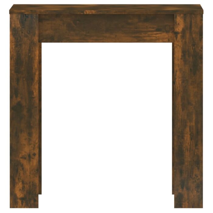 Table à manger chêne fumé 140x74,5x76 cm bois d'ingénierie – Image 2