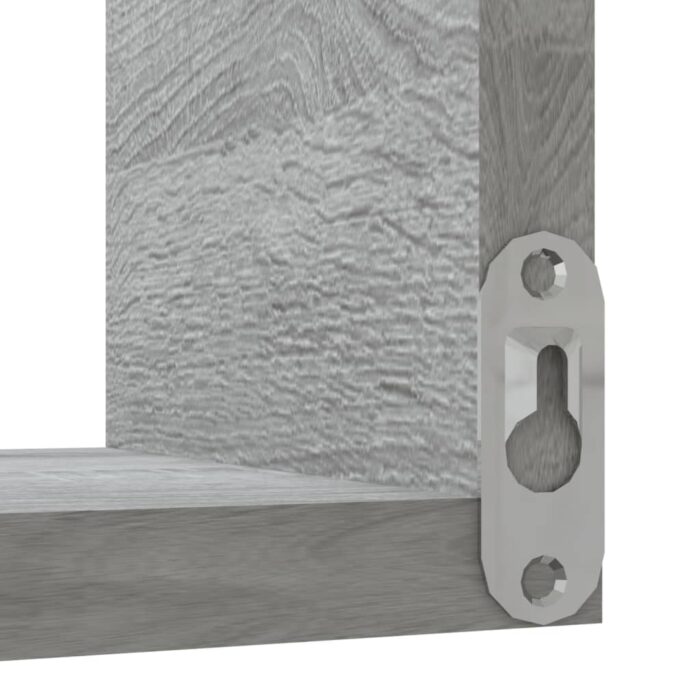 Étagère d'angle murale Sonoma gris 40x40x50cm Bois d'ingénierie – Image 3