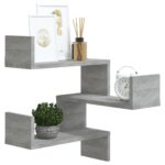 Étagère d'angle murale Sonoma gris 40x40x50cm Bois d'ingénierie – Image 4