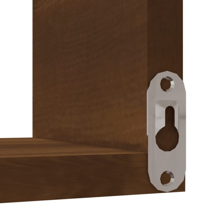 Étagère d'angle murale Chêne marron 40x40x50 cm Bois ingénierie – Image 3