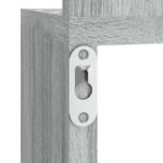 Étagère angle murale Sonoma gris 20x20x127,5 cm Bois ingénierie – Image 5