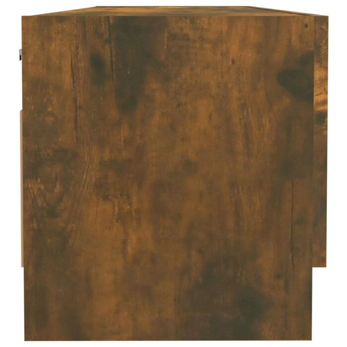 Garde-robe Chêne fumé 100x32,5x35 cm Bois d'ingénierie – Image 2
