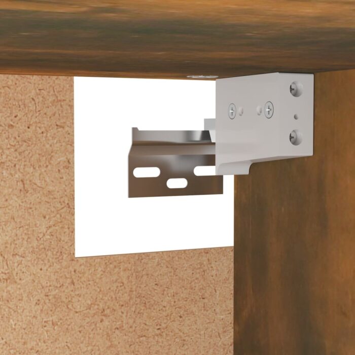Garde-robe Chêne fumé 100x32,5x35 cm Bois d'ingénierie – Image 4