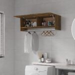 Garde-robe Chêne fumé 100x32,5x35 cm Bois d'ingénierie – Image 5