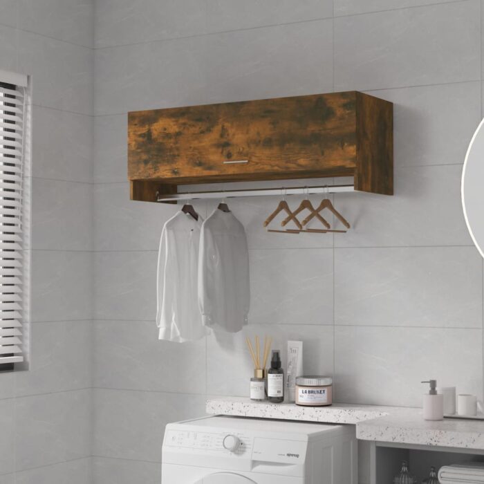 VXL8720286932759_m_en_hd_1.jpg Garde-robe Chêne fumé 100x32,5x35 cm Bois d'ingénierie – Image 1