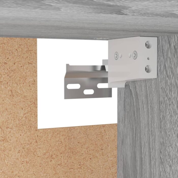 Garde-robe Sonoma gris 100x32,5x35 cm Bois d'ingénierie – Image 4