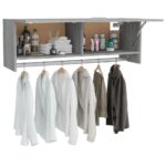Garde-robe Sonoma gris 100x32,5x35 cm Bois d'ingénierie – Image 6