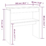 Table console Sonoma gris 102x30x80 cm Bois d'ingénierie – Image 4
