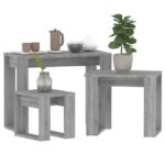 Tables gigognes 3 pcs Sonoma gris Bois d'ingénierie – Image 2