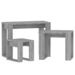 Tables gigognes 3 pcs Sonoma gris Bois d'ingénierie – Image 3