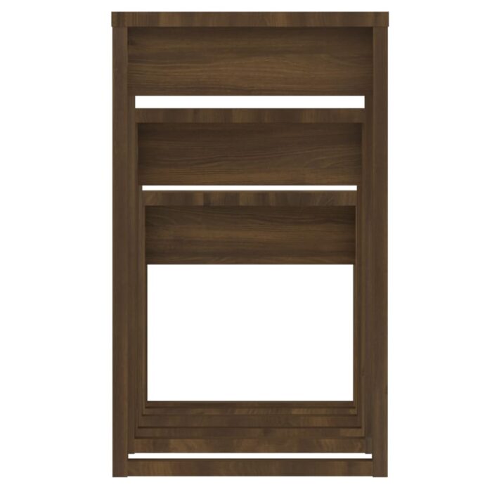 Tables gigognes 3 pcs Chêne marron Bois d'ingénierie – Image 6