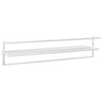 Porte-serviettes Blanc 95x25x22 cm Fer – Image 3