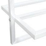 Porte-serviettes Blanc 95x25x22 cm Fer – Image 4