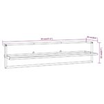 Porte-serviettes Blanc 95x25x22 cm Fer – Image 5