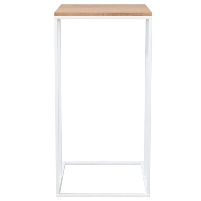 Table d'appoint Blanc 40x30x59 cm Bois d'ingénierie – Image 2