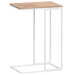 Table d'appoint Blanc 40x30x59 cm Bois d'ingénierie – Image 3
