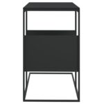 Table d'appoint Noir 55x36x59,5 cm Bois d'ingénierie – Image 2