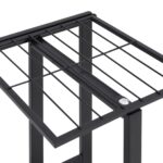Jardinière à 5 niveaux avec roues 44x23x100 cm Noir Fer – Image 4