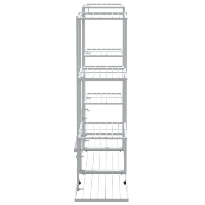 Jardinière 94,5x25x89 cm Blanc Fer – Image 2