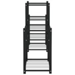 Jardinière 83x25x60 cm Noir Fer – Image 2