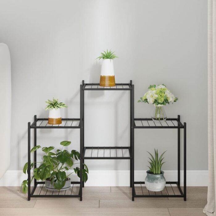 VXL8720286933855_m_en_hd_1.jpg Jardinière 83x25x60 cm Noir Fer – Image 1