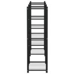 Jardinière 83x25x80 cm Noir Fer – Image 2