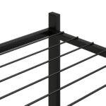 Jardinière 83x25x80 cm Noir Fer – Image 3
