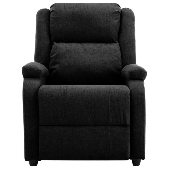 Fauteuil inclinable électrique Noir Tissu – Image 2