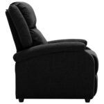 Fauteuil inclinable électrique Noir Tissu – Image 3