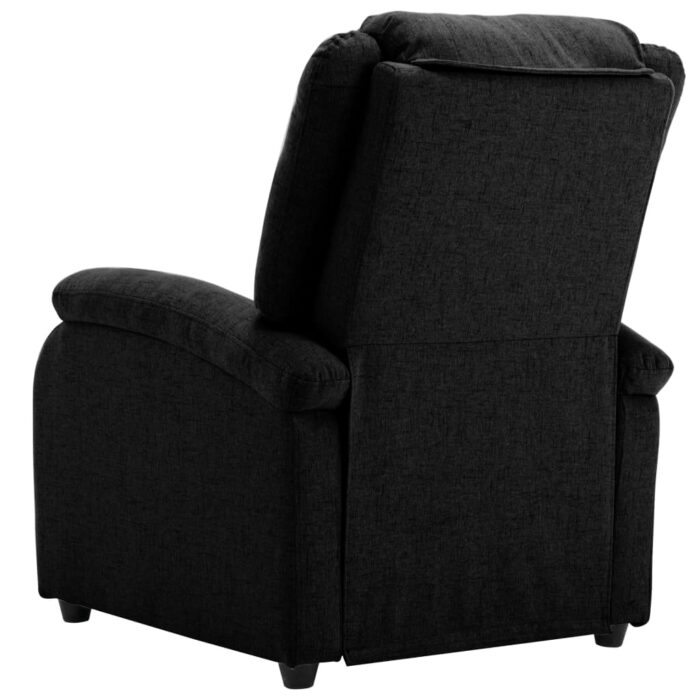 Fauteuil inclinable électrique Noir Tissu – Image 4