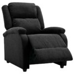Fauteuil inclinable électrique Noir Tissu – Image 5