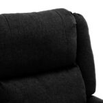 Fauteuil inclinable électrique Noir Tissu – Image 7