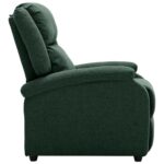 Fauteuil inclinable électrique Vert foncé Tissu – Image 3